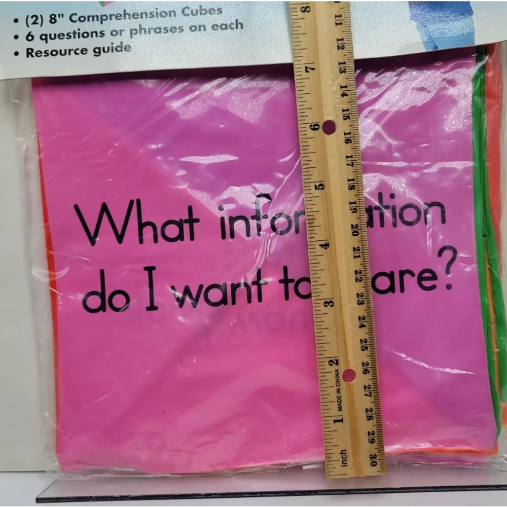 Teaching Tools-Set of Two Inflatable Comprehension Cubes & Sight Words Set - Picture 5 of 5